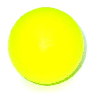 Balle de baby foot plastique jaune fluo